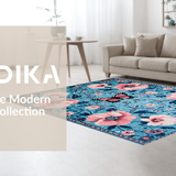 Vibrant Butterfly Floral Motif(Blue)
