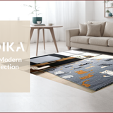Ultra Soft Area Rug, Non Slip, Stain Resistant, Washable Area Rugs for Living Room, Bedroom, Playful Cartoonish Animal Pattern(Gray)