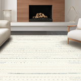 Ultra Soft Area Rug, Non Slip, Stain Resistant, Washable Area Rugs for Living Room, Bedroom, Minimalist Warm Creamy Touch(Ivory)