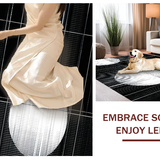 Contemporary Cozy Fluffy Design(Black)