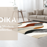 Ultra Soft Area Rug, Non Slip, Stain Resistant, Washable Area Rugs for Living Room, Bedroom, Elegant Subtle Gradient Waves(Beige)