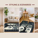 Luxurious Black and Grey Tapestry(Gray)