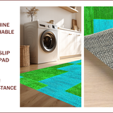 Ultra Soft Area Rug, Non Slip, Stain Resistant, Washable Area Rugs for Living Room, Bedroom, Boho Chic Non-Shedding Living Room Rug(Green)