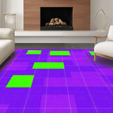 Ultra Soft Area Rug, Non Slip, Stain Resistant, Washable Area Rugs for Living Room, Bedroom, Colorful Number Puzzle Aesthetic(Purple)