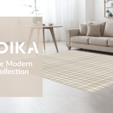 Trendy Transitional Striped Layout(Beige)