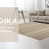 Ultra Soft Area Rug, Non Slip, Stain Resistant, Washable Area Rugs for Living Room, Bedroom, Vibrant Modern Tiled Texture(Beige)
