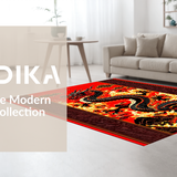 Bold Mythological Art Composition(Red)