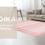 Ultra Soft Area Rug, Non Slip, Stain Resistant, Washable Area Rugs for Living Room, Bedroom, Sleek Modern Textured Shag(Pink)