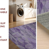 Ultra Soft Area Rug, Non Slip, Stain Resistant, Washable Area Rugs for Living Room, Bedroom, Vibrant Coastal Floral Touch(Purple)