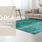 Elegant Earthy Circular Tapestry(Blue)