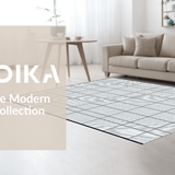 Contemporary Monochrome Circular Motif(Black)