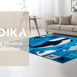 Cozy Underwater Alphabetic Illustration(Blue)