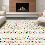 Vibrant Retro Circular Design(White)