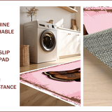 Ultra Soft Area Rug, Non Slip, Stain Resistant, Washable Area Rugs for Living Room, Bedroom, Western Pink Bathroom Non-Slip Mat(Pink)