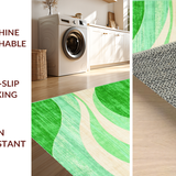 Elegant Light Green Geometric Motif(Green)