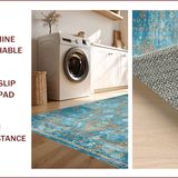 Cozy Blue Tone Trellis Design(Blue)