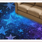 Ultra Soft Area Rug, Non Slip, Stain Resistant, Washable Area Rugs for Living Room, Bedroom, Shaggy Ombre Glitter Star Bedroom Rug(Purple)