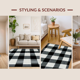Contemporary Cozy Plaid Aesthetic(Black)