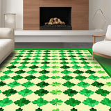 Elegant White Checkered(Green)