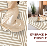Artistic Curved Geometric Accents(Beige)