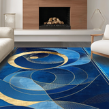 Chic Radiant Circular Motif(Blue)