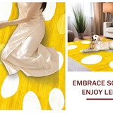 Ultra Soft Area Rug, Non Slip, Stain Resistant, Washable Area Rugs for Living Room, Bedroom, Charming Novelty Animal Pattern(Yellow)