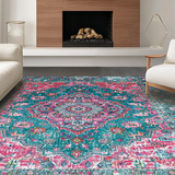 Elegant Teal Medallion Aesthetic(Blue)