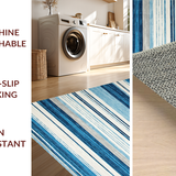 Contemporary Lattice Blue Hues(Blue)