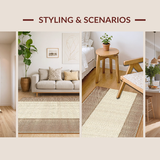Ultra Soft Area Rug, Non Slip, Stain Resistant, Washable Area Rugs for Living Room, Bedroom, Rustic Earthy Animal Aesthetic(Beige)
