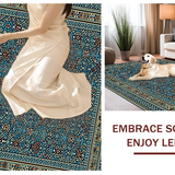 Ethnic Blue Toned Geometric Design(Blue)