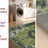 Luxurious Charcoal Floral Accents(Green)