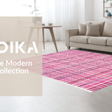 Ultra Soft Area Rug, Non Slip, Stain Resistant, Washable Area Rugs for Living Room, Bedroom, Pink White Bow Rug: Uno Reverse Aesthetic Floor Covering(Pink)