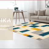 Ultra Soft Area Rug, Non Slip, Stain Resistant, Washable Area Rugs for Living Room, Bedroom, Stylish Space Design Non-Slip Classroom Area Mat(Beige)