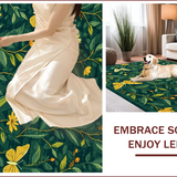 Ultra Soft Area Rug, Non Slip, Stain Resistant, Washable Area Rugs for Living Room, Bedroom, Whimsical Nature-Inspired Butterfly Motif(Green)