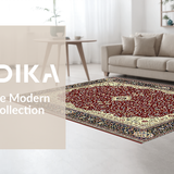 Elegant Bordeaux Medallion Design(Red)