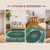 Elegant Distressed Geometric Design(Blue)
