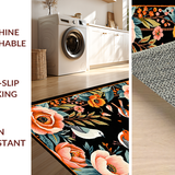 Ultra Soft Area Rug, Non Slip, Stain Resistant, Washable Area Rugs for Living Room, Bedroom, Artistic Vivid Animal Print(Black)