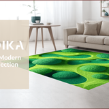 Ultra Soft Area Rug, Non Slip, Stain Resistant, Washable Area Rugs for Living Room, Bedroom, Interactive Toddler Race Car Mat for Toy Rooms(Green)