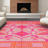 Modern Colorful Geometric Motif(Pink)