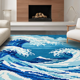 Funky Nautical Swirl Composition(Blue)