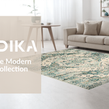 Elegant Sage Toned Geometric Motif(Beige)