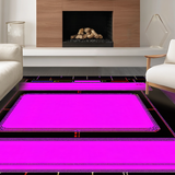 Ultra Soft Area Rug, Non Slip, Stain Resistant, Washable Area Rugs for Living Room, Bedroom, Bold Abstract Gaming Aesthetic(Pink)
