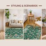 Chic Earth Toned Distressed Motif(Green)