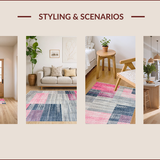 Contemporary Abstract Geometric Fusion(Pink)