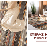 Ultra Soft Area Rug, Non Slip, Stain Resistant, Washable Area Rugs for Living Room, Bedroom, Cozy Warm Palette Weave(Brown)