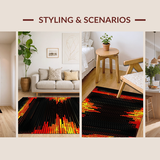 Vibrant Abstract Lava Illusion(Red)