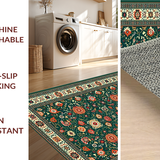 Lively Eclectic Green Floral Palette(Green)
