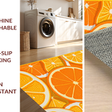 Ultra Soft Area Rug, Non Slip, Stain Resistant, Washable Area Rugs for Living Room, Bedroom, Rustic Warm Gradient Tones(Orange)