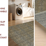 Ultra Soft Area Rug, Non Slip, Stain Resistant, Washable Area Rugs for Living Room, Bedroom, Bold Graphic Leopard Composition(Brown)