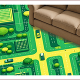 Bright Green Urban Exploration Motif(Green)